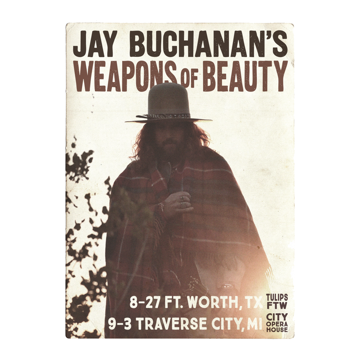 Jay Buchanan's Weapons of Beauty Signed Poster